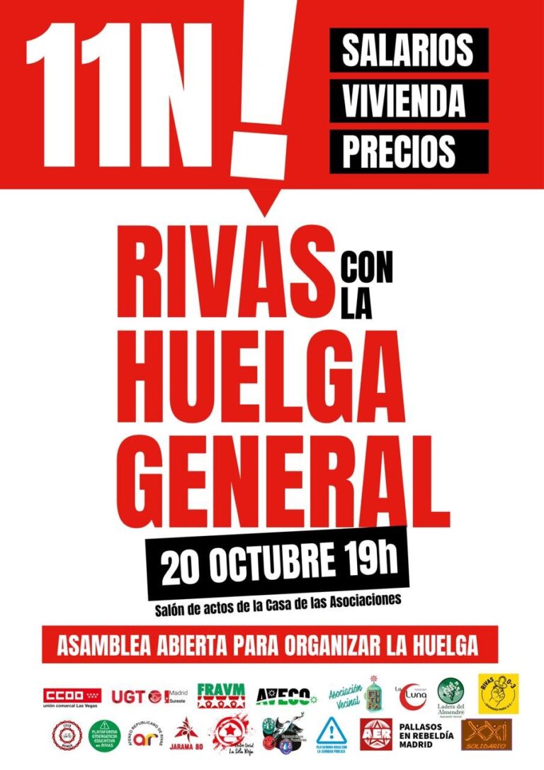 Asamblea Unitaria huelga 11 de noviembre
